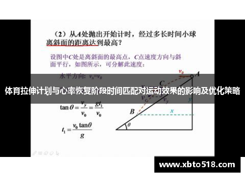 体育拉伸计划与心率恢复阶段时间匹配对运动效果的影响及优化策略